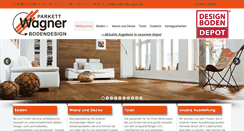Desktop Screenshot of parkett-welt-wagner.de